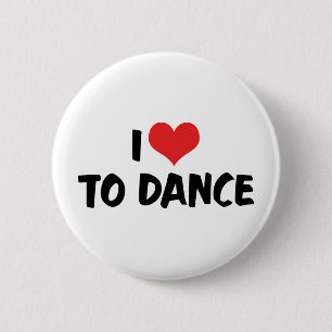 Ich liebe Heart To Dance - Tango Walzer Ballettlie Button