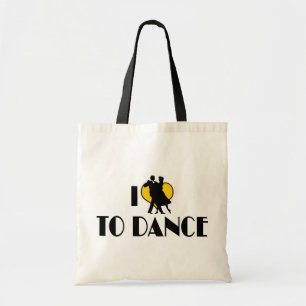 Ich liebe Heart To Dance - Tango Walzer Ballettlie Tragetasche