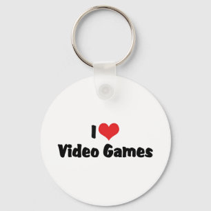 Ich liebe Heart-Videospiele - Videospiel-Liebhaber Schlüsselanhänger