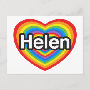 Ich Liebe Helen. Ich Liebe dir Helen. Herz Postkarte