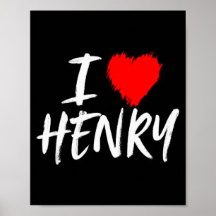 Ich liebe Henry Freund Ehemann Sohn Enkelsohn Vate Poster
