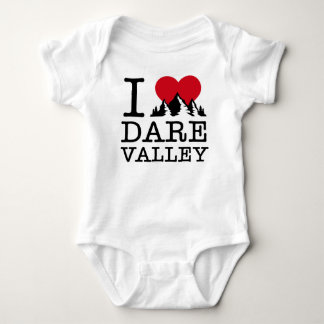 "Ich Liebe-Herausforderungs-Tal-" Baby-Bodysuit Baby Strampler