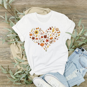 Ich liebe Herbstlaub und Kürbisse zum Erntedankfes T-Shirt
