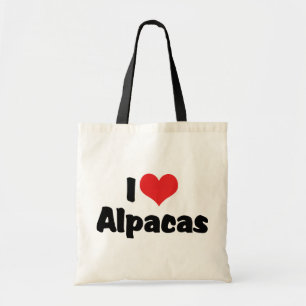 Ich liebe Herz-Alpakas Tragetasche