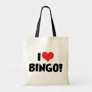 Ich liebe Herz Bingo! - Bingo Liebhaber Tragetasche