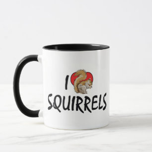 Ich liebe Herz-Eichhörnchen - Eichhörnchenliebhabe Tasse