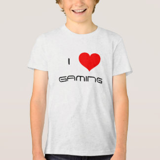 Ich liebe (Herz) Gaming Kinder Gamer Tri-Blend Shirt