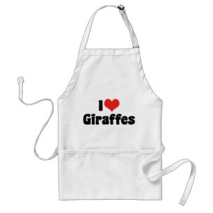Ich liebe Herz-Giraffen - Giraffenliebhaber Schürze
