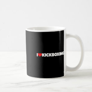Ich liebe (Herz) Kickboxen  Kaffeetasse