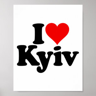 Ich liebe Herz Kiew Kiev Ukraine Ukr Poster