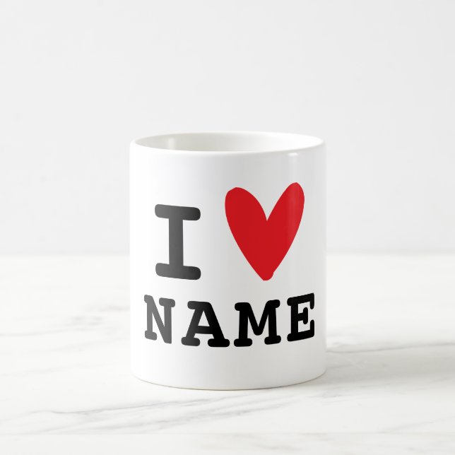 Ich liebe Herz Küche Kaffeetasse (Mittel)