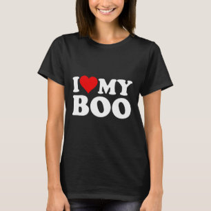Ich liebe Herz mein Boo Bybe Bye Freund Freundin T-Shirt