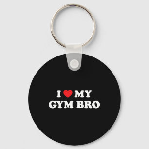 Ich Liebe Herz mein Fitnessstudio Bro Funny Fitnes Schlüsselanhänger