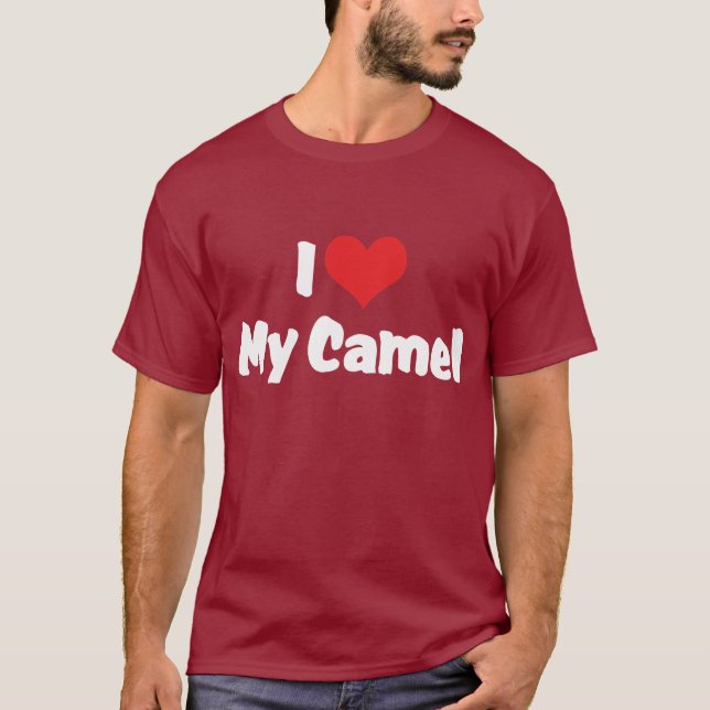 Ich Liebe Herz mein Kamel T-Shirt (Vorderseite)