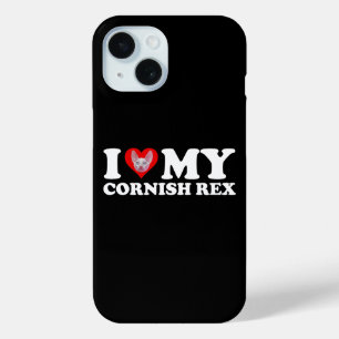 Ich liebe (Herz) meine Cornish Rex Case-Mate iPhone Hülle