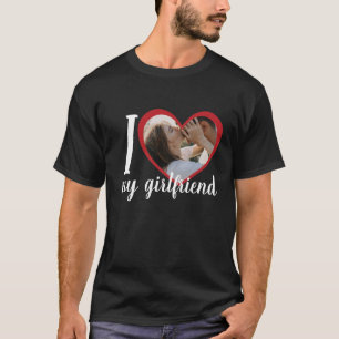Ich Liebe Herz meine Freundin benutzerdefinierte F T-Shirt