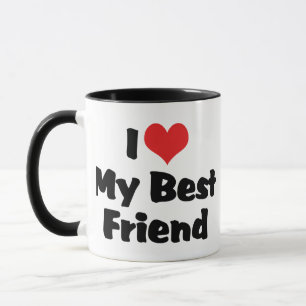 Ich liebe Herz meinen besten Freund - BFF Tasse