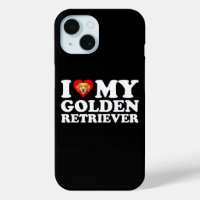 Ich liebe (Herz) meinen Golden Retriever