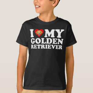 Ich liebe (Herz) meinen Golden Retriever T-Shirt