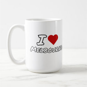 Ich liebe Herz Melbourne Stadt Kaffeetasse
