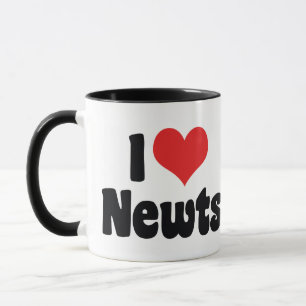 Ich liebe Herz Molche Tasse