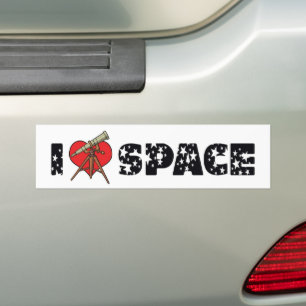 Ich liebe Herz Raum - Weltraum Astronomie Liebhabe Autoaufkleber
