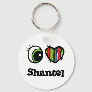 Ich liebe (Herz) Shantel Schlüsselanhänger