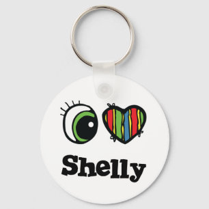 Ich liebe (Herz) Shelly Schlüsselanhänger