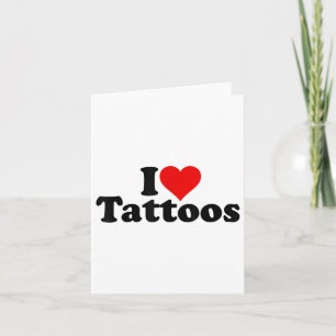 Ich liebe Herz-Tattoos Tats _1  Karte
