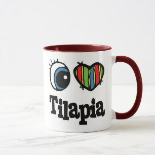 Ich liebe (Herz) Tilapia Tasse