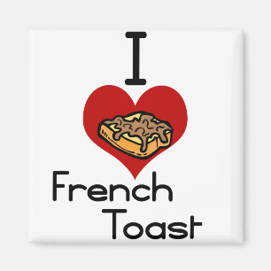 Ich Liebe-Herz-Toast Magnet
