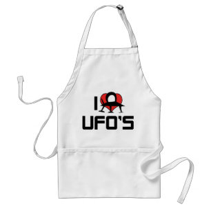 Ich liebe Herz UFOs - Roswell Area 51 Alienliebhab Schürze