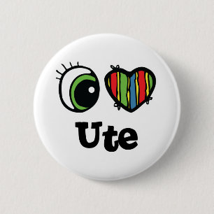 Ich liebe (Herz) Ute Button