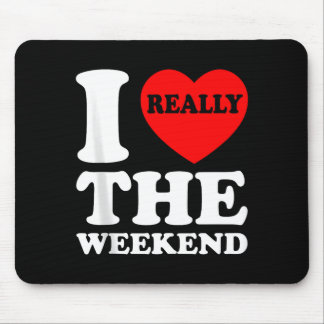 Ich liebe Herz-Wochenende Lustige Camping-Paar-Ges Mousepad