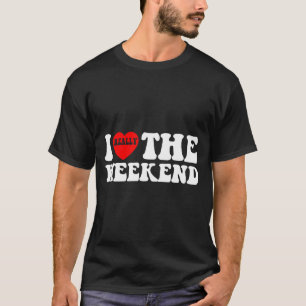 Ich liebe Herz-Wochenende Lustige Camping-Paar-Ges T-Shirt