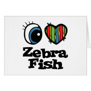 Ich liebe (Herz) Zebrafische