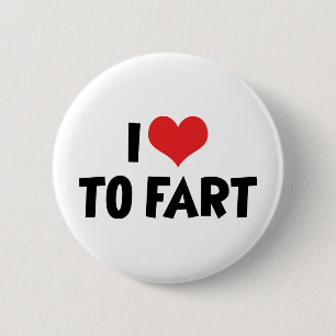 Ich liebe Herz zu furzen Button