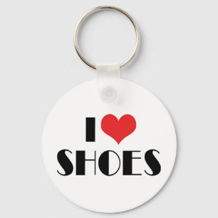 Ich liebe Herzschuhe - Mode Schuhliebhaber Schlüsselanhänger