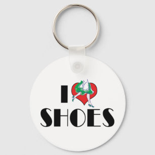 Ich liebe Herzschuhe - Mode Schuhliebhaber Schlüsselanhänger