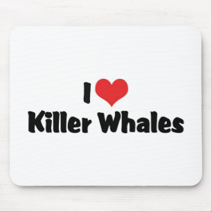 Ich Liebe Herztöter Wale Mousepad