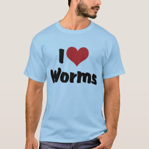 Ich liebe Herzwürmer T-Shirt