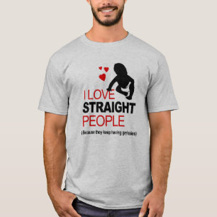 Ich liebe hetero Menschen T-Shirt