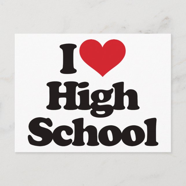 Ich Liebe High School! Postkarte (Vorderseite)