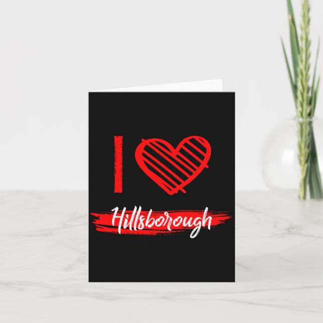 Ich liebe Hillsborough Ich liebe Hillsborough  Karte (Vorderseite)