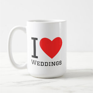 Ich liebe Hochzeiten  Kaffeetasse