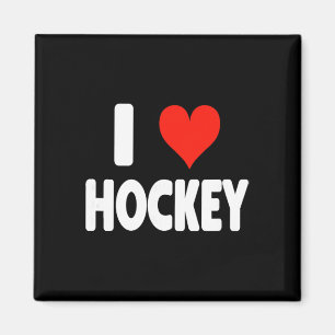 Ich liebe Hockey - Herz Torwart Stürmer Hockey Mam Magnet