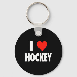 Ich liebe Hockey - Herz Torwart Stürmer Hockey Mam Schlüsselanhänger