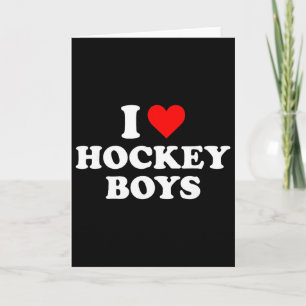 Ich liebe Hockey-Jungs Karte