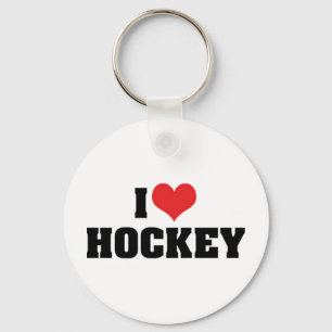 Ich liebe Hockey Schlüsselanhänger