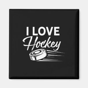 Ich liebe Hockeyspieler Team Spiel Torwart  Magnet